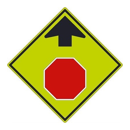 Nmc Stop Ahead Symbol With Arrow Sign, TM609DG TM609DG